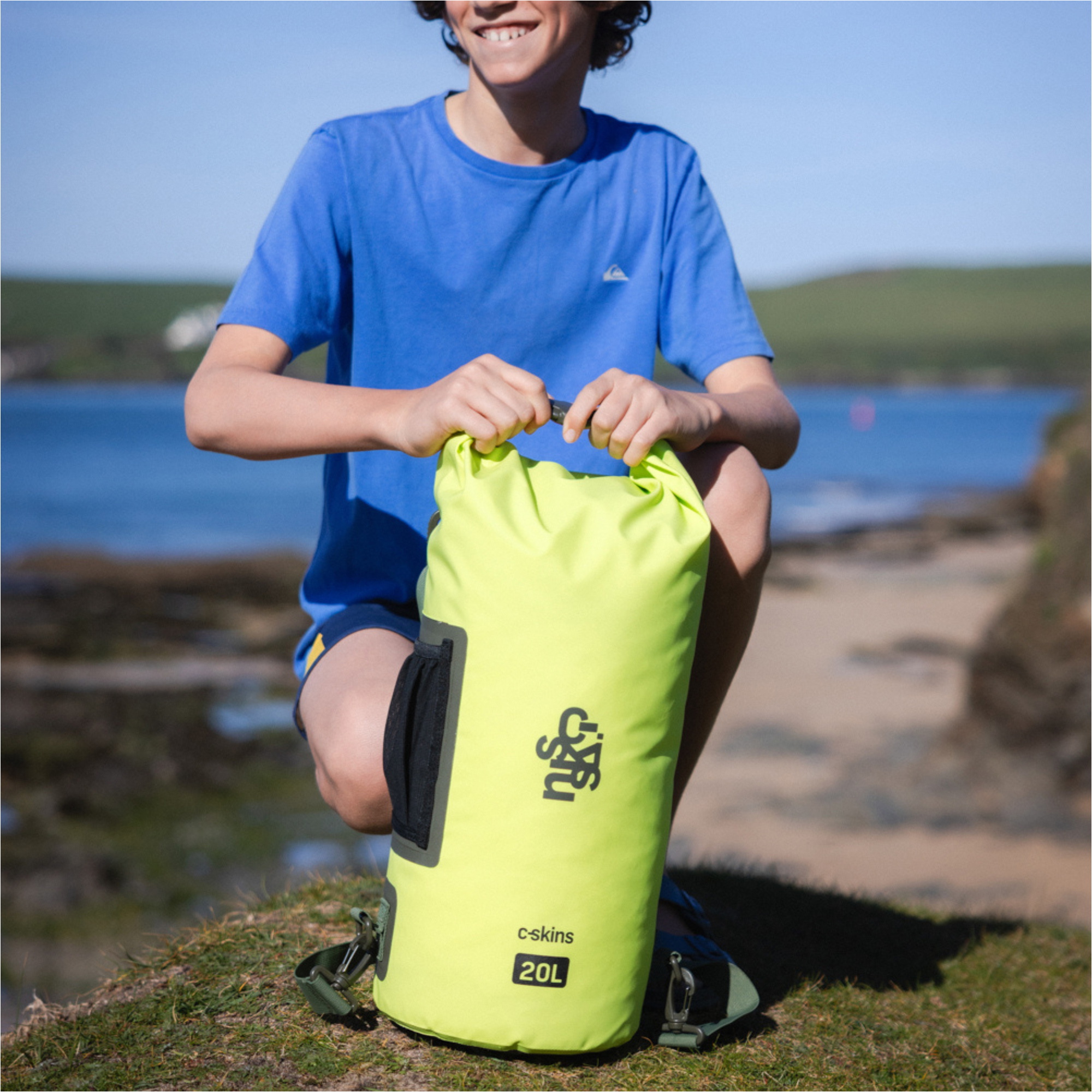 2026 C-Skins Session 20L Dry Bag C-DBSE20 - Flash Green